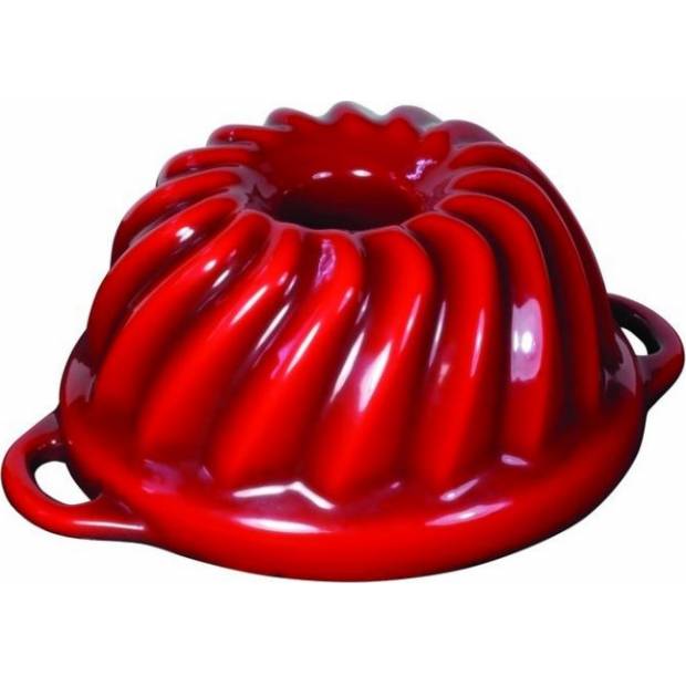 Liatinová smaltovaná forma na pečenie Sofie bábovka GOURMETINA 22cm - Shadow red