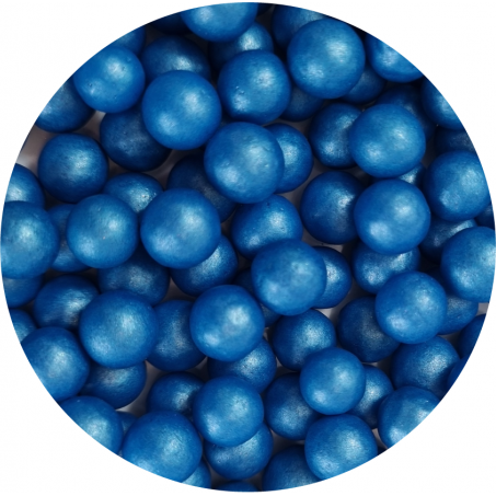 Cukrové korálky modré 60g