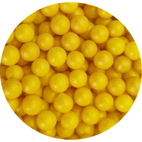 Cukrové korálky žlté 60g