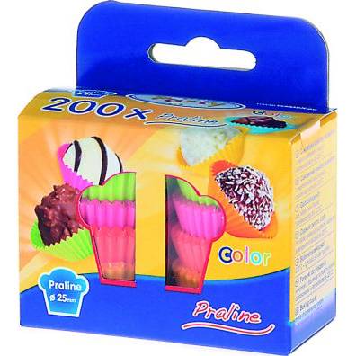Cukrovinky cupcake color mix 25x18mm 200ks