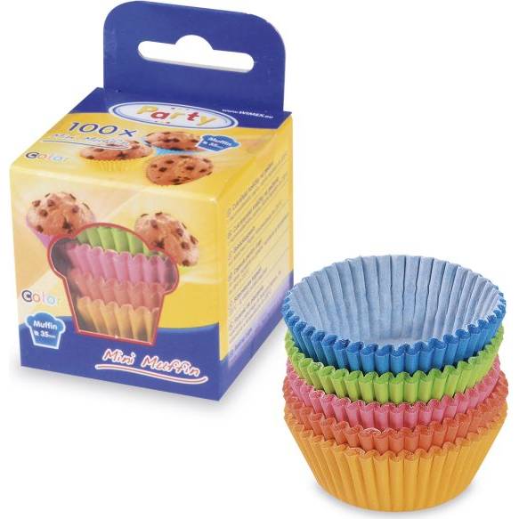 Cukrovinky cupcake color mix 35x20mm 100ks