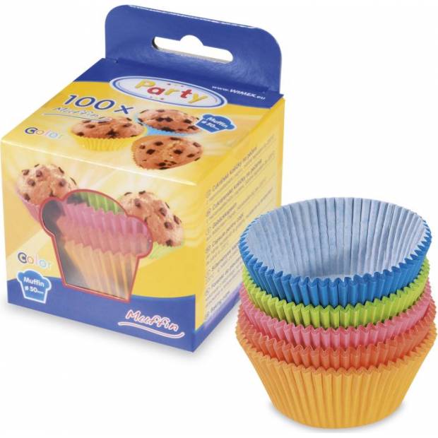 Cukrovinky cupcake color mix 50x30mm 100ks