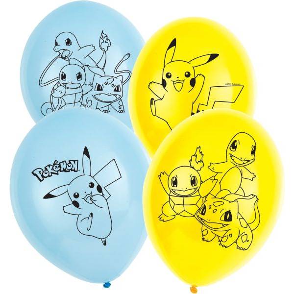 Latexové balóniky Pokémon, 6ks