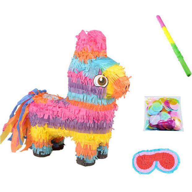 Piñata farebná lama s príslušenstvom