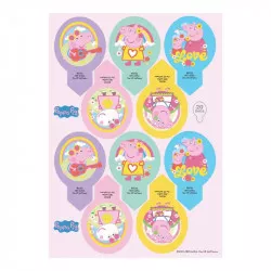 Jedlý zápich Pepa Pig, 10 ks