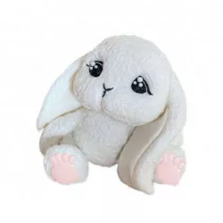 Cukrová figurka nádherný zajíček ružové labky