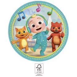 Papierové taniere cocomelon 23 cm, 8 ks