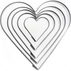 Vykrajovačka Srdce 5 dielov 121149