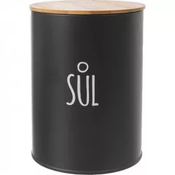 Dóza soľ BLACK pr. 11 cm