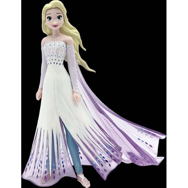 Tortová figúrka Elsa biele šaty 9,5 cm