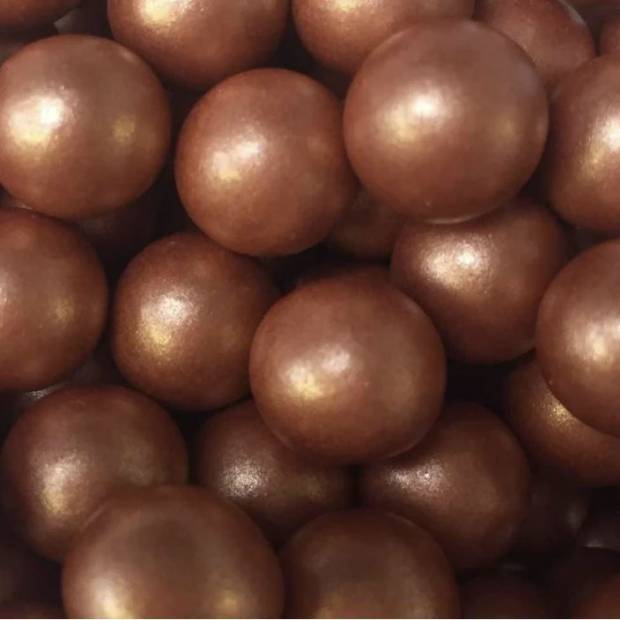 Cukrové zdobenie chocoballs XL rose gold 70g