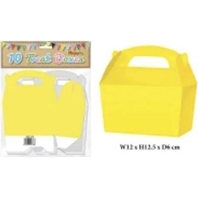 Krabička na cukríky - žltá 12 x 12,5 x 6 cm