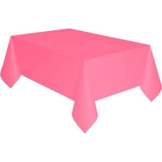 Papírový obrus ružový 137x274 cm
