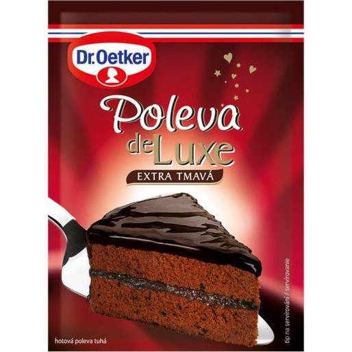 Dr. Oetker Glaze de Luxe extra tmavá (100 g) DO0048 dortis