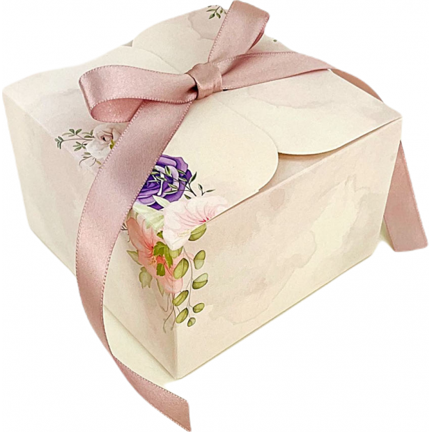 Svadobná krabička na kvety 110 × 110 × 70 mm 8ks