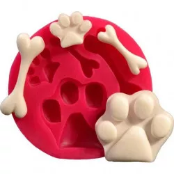 Silikónová forma na tlapky a kosti