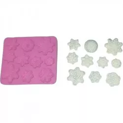 Cesil silikónová forma – vzor snehových vločiek