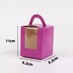 Krabica na cupcaky 100 ks fialová