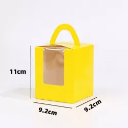 Krabica na cupcaky 100 ks žlté