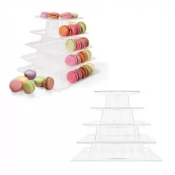 Stojan na makrónky hranatý 22,5 cm