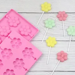 Silikónová forma na lízanky – kvety