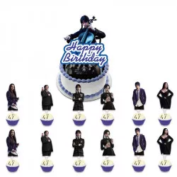 Vrchnák na tortu a muffin 13ks Wednesday