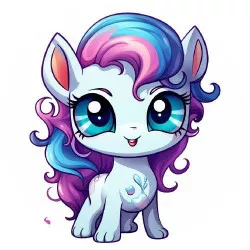 Jedlý papier malý poník 19,5 cm