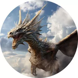 Jedlý papier nebezpečný drak 19,5 cm