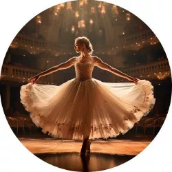 Jedlý papier baletka 19,5 cm