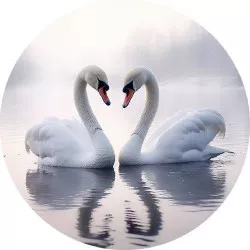 Jedlý papier dve labute 19,5 cm