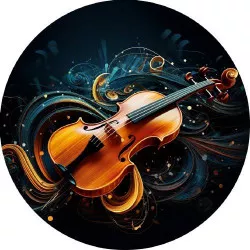 Jedlý papier husle 19,5 cm