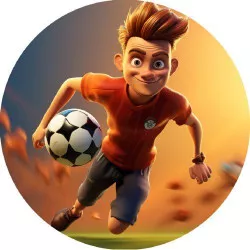 Jedlý papier futbalistu 19,5 cm