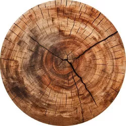 Jedlý papier letokruhy špalík 19,5 cm