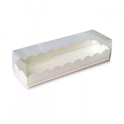 Krabička na makrónky 190x50mm ružová 10ks