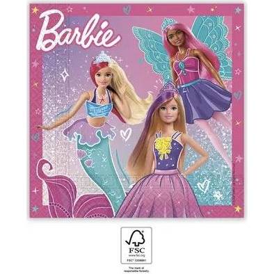 Papierové obrúsky Barbie 33x33cm, 20ks