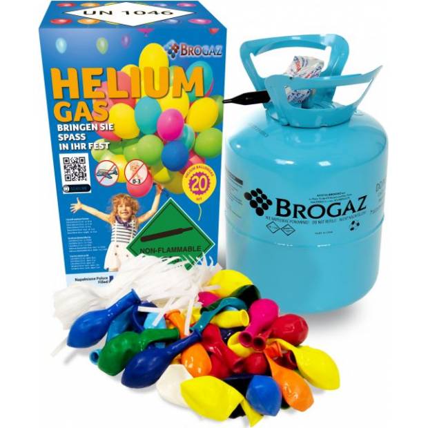 Hélium pre balóny 20 - 5l + 20ks balónov