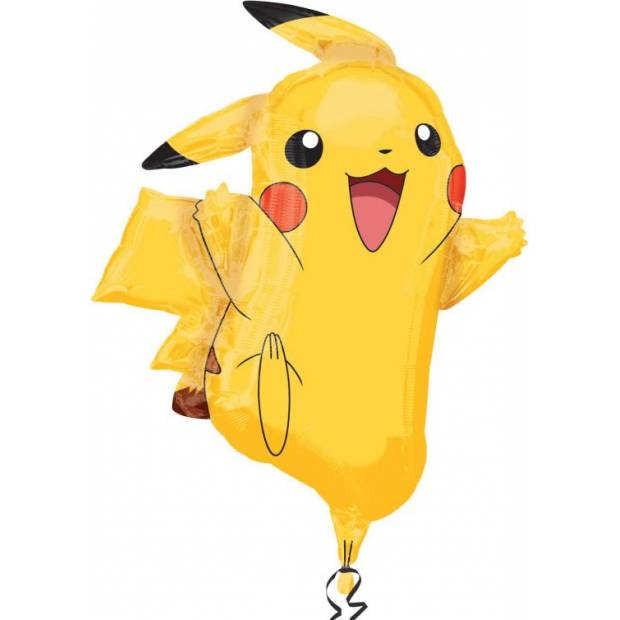 Fóliový balón pikachu, 62 cm