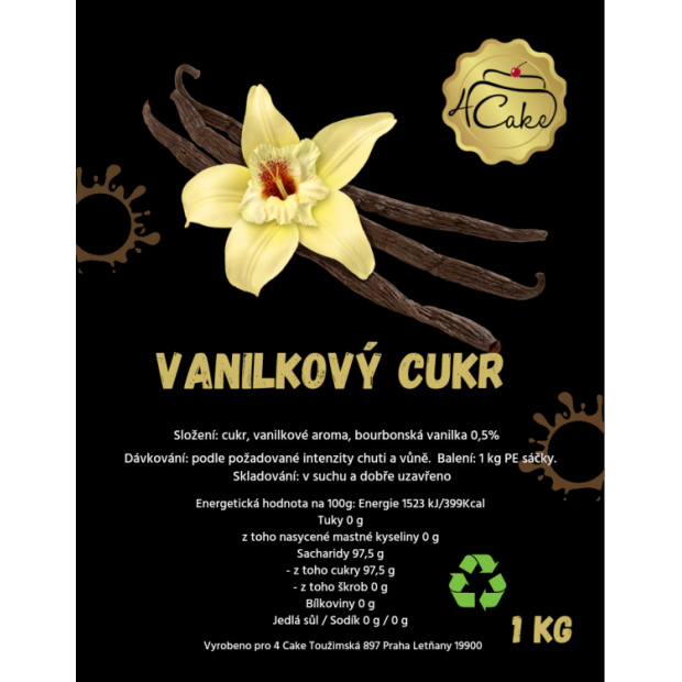 Vanilkový cukor 1 kg