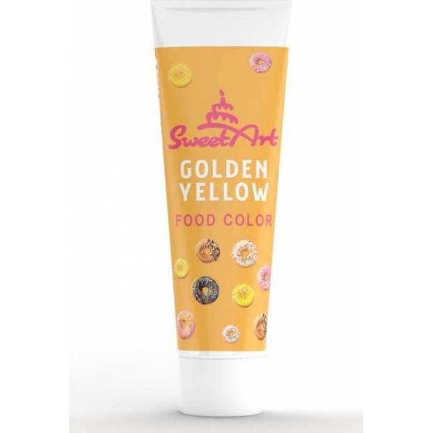 SweetArt gélová farba v tube Golden Yellow (30 g)
