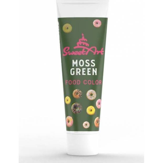 SweetArt gélová farba v tube Moss Green (30 g)