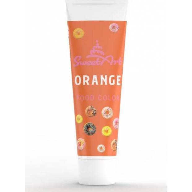 SweetArt gélová farba v tube Oranžová (30 g)