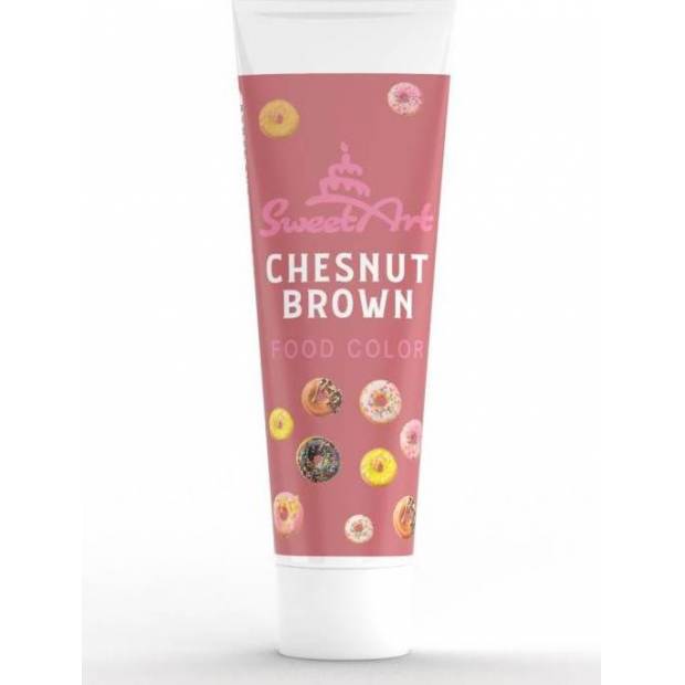 SweetArt gélová farba v tube Chestnust Brown (30 g)