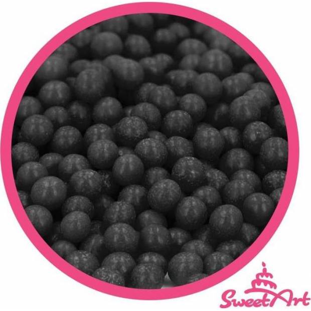 SweetArt cukrové perly čierne 5 mm (80 g)