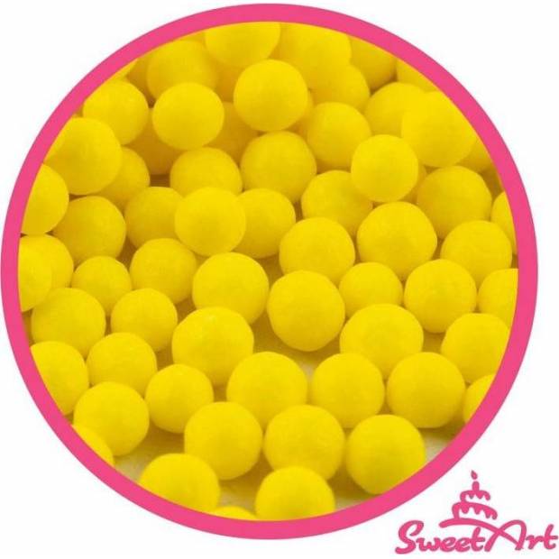 SweetArt cukrové perly žlté 7 mm (80 g)