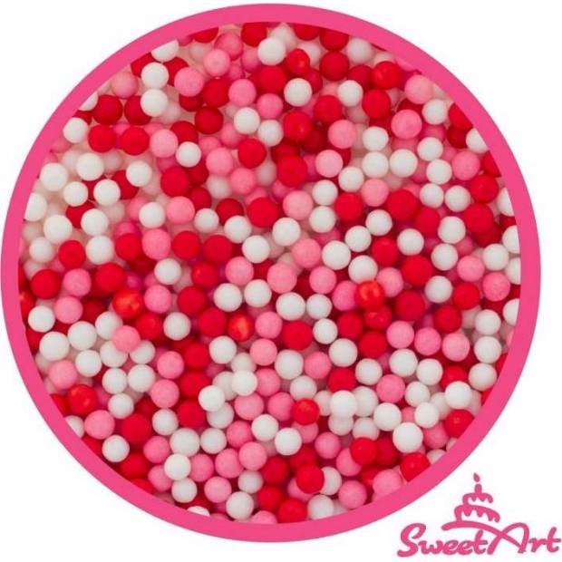 SweetArt cukrové perly Love mix 5 mm (80 g)