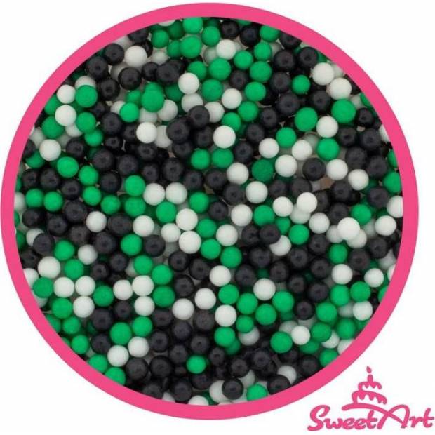 SweetArt Sugar Pearls Football mix 5 mm (80 g)