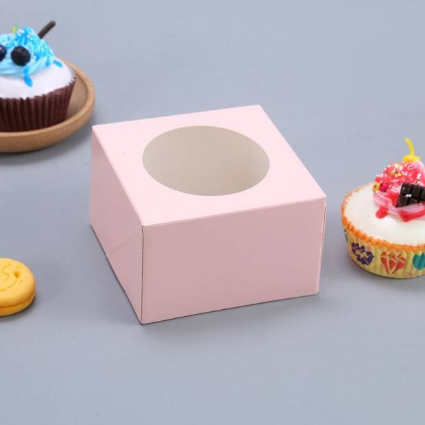 Cupcake box 100ks svetlo ružová