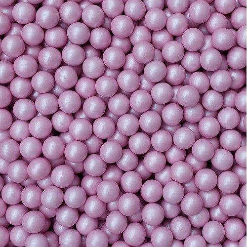 Čokoládové perly ružové 125g