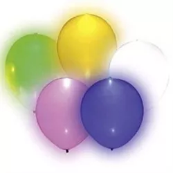 Latexové LED balóniky, 5 ks