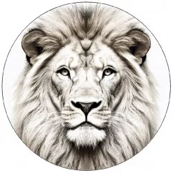 Jedlý papier čiernobiely 19,5 cm